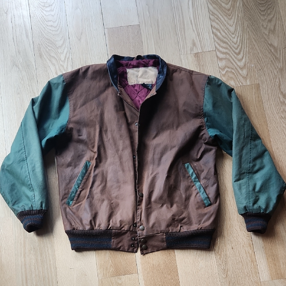 Vintage 90s Lewis Creek Bomber Jacket Made In Scotland
